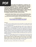 Download Analisis Pengaruh Working Capital to Total Assets Ratio by Rinaldi Sinaga SN212812388 doc pdf