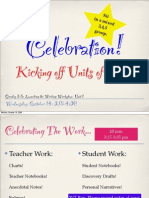 Celebration!: Kicking Off Units of Study