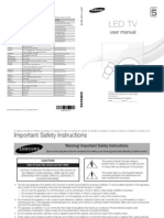 LED TV User Manual Samsung