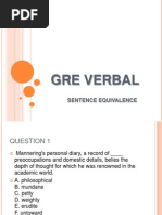 GRE Verbal