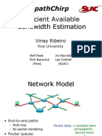 Efficient Available Bandwidth Estimation: Pathchirp