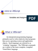 Intro To VBscript