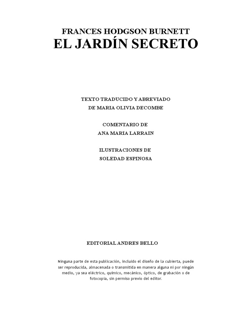 Libro El Jardin Secreto Pdf