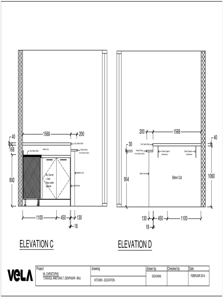 Kitchen Elevation Design - February 2014 | PDF