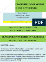 Transport Properties of Graphenein and Out of The Bulk