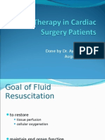 Fluid Therapy in Cardiac Surgery Patients