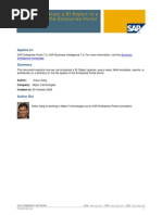 How To Broadcast A BI Report To A Directory On The Enterprise Portal Server