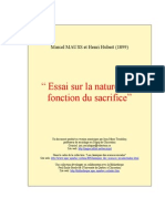 MAUSS Marcel-Hubert-Essay Sur La Nature Et La Function Du Sacrifice