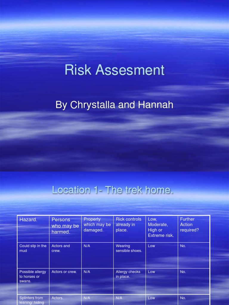 Film Set Risk Assessment Guide | PDF | Home & Garden | Art