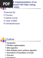 Download fir filter in fpga by prkg87 SN21286476 doc pdf