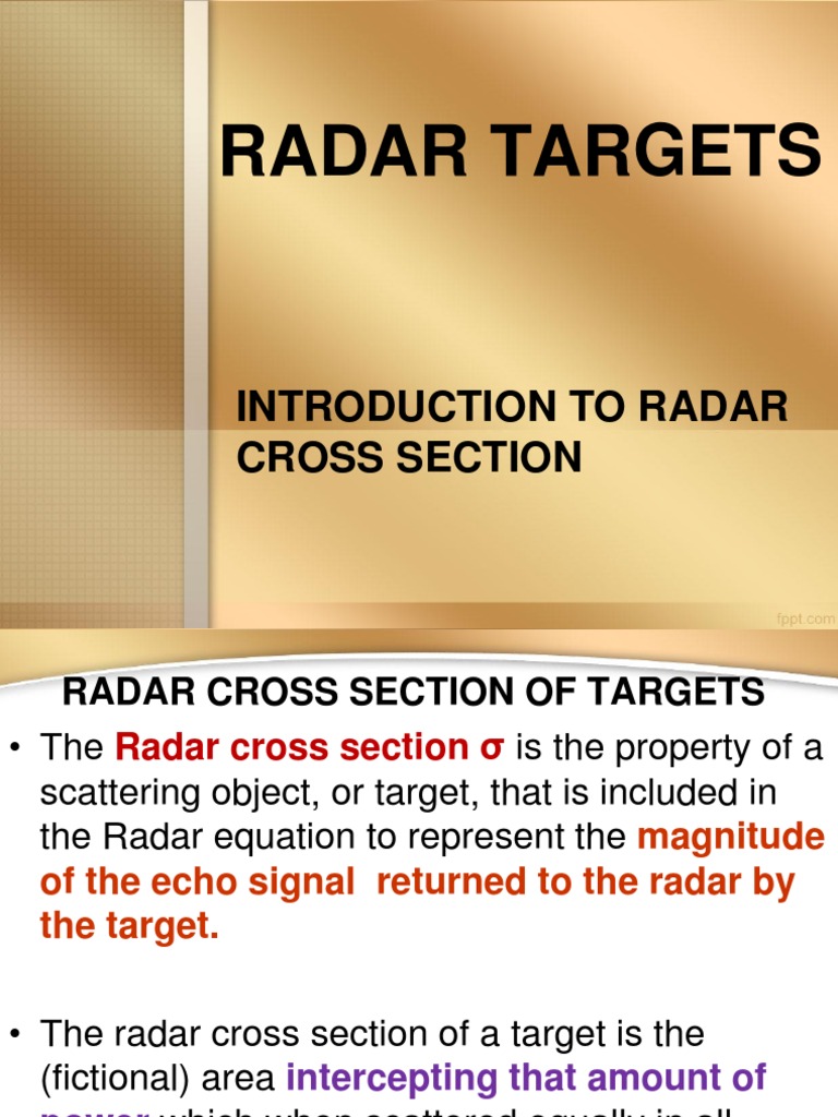 Understanding Radar Cross Section | PDF | Cross Section (Physics ...