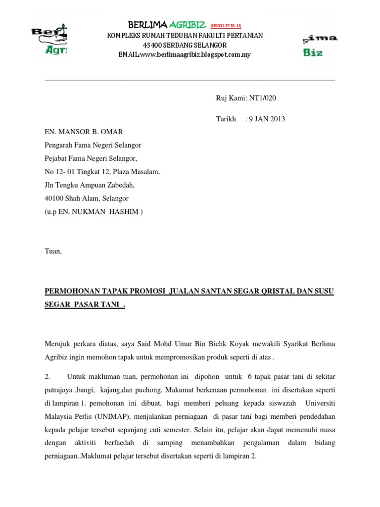 Surat Rasmi Pdf
