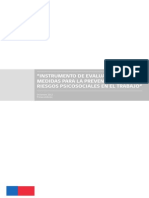 Instrumento de Evaluación de Medidas para Prevencion de Riesgos Psicosociales en El Trabajo