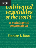 Download S J Kays Cultivated Vegetables of the World a Multilingual Onomasticon 2011 by kalis_bliumkvistas SN212869404 doc pdf