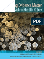 Making Evidence Matter in Canadian Health Policy