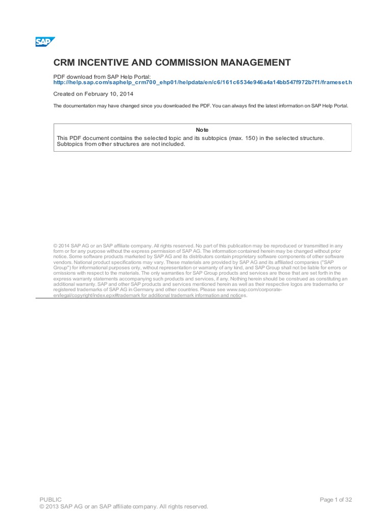 CRM Incentive and Commission Management | PDF | Customer Relationship ...