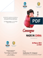 Convegno "Made in China. Il Nuovo Sogno Cinese?"