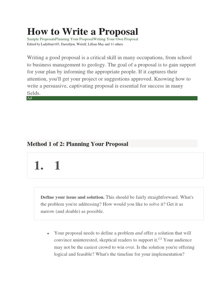 Effective Proposal Writing Guide | PDF | Epistemology | Cognitive Science