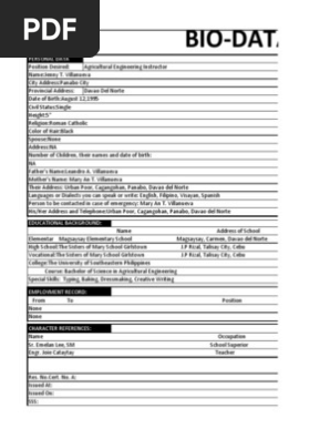 Biodata