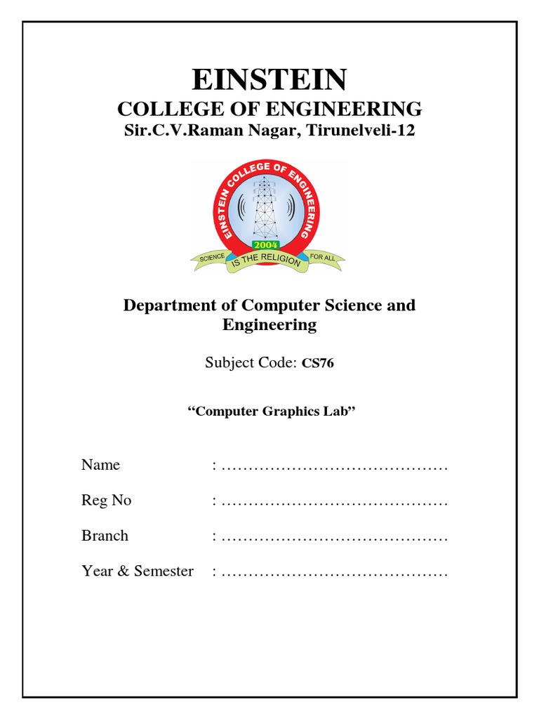 Computer Graphics Lab | PDF | 2 D Computer Graphics | Cartesian ...