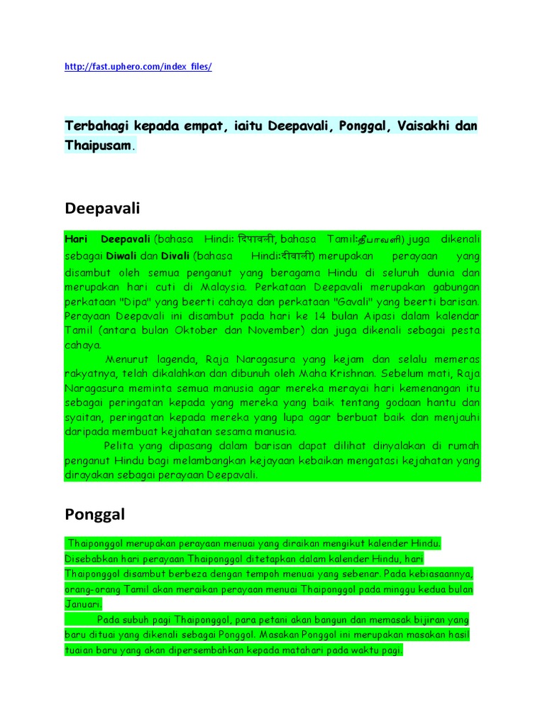 Perayaan Masyarakat India Pdf