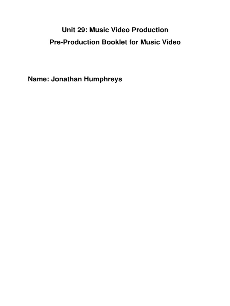 Music Video Production Guide: Nirvana | PDF | Genre | Leisure