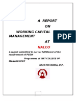 Report On Working Capital