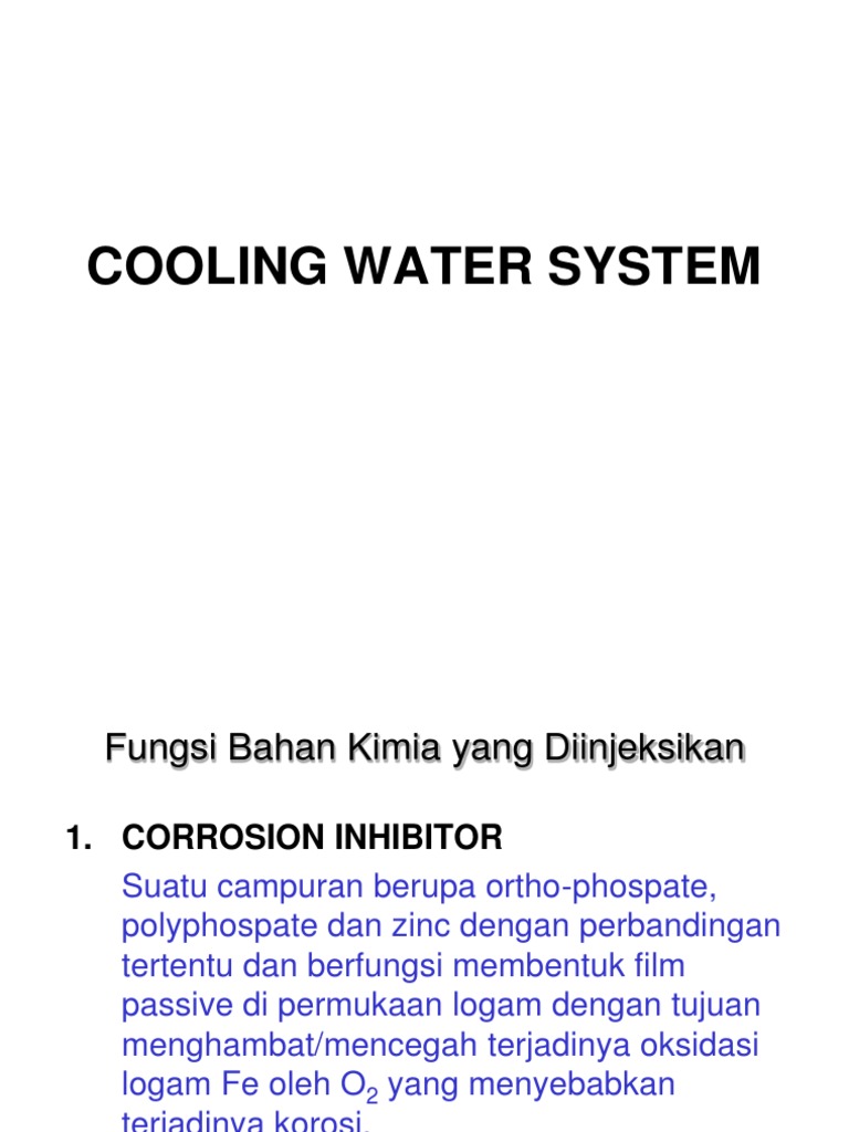 Cooling Water Chemical PDF