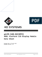 LCD-144-G2 (GFX) : 4DGL Platform LCD Display Module Data Sheet