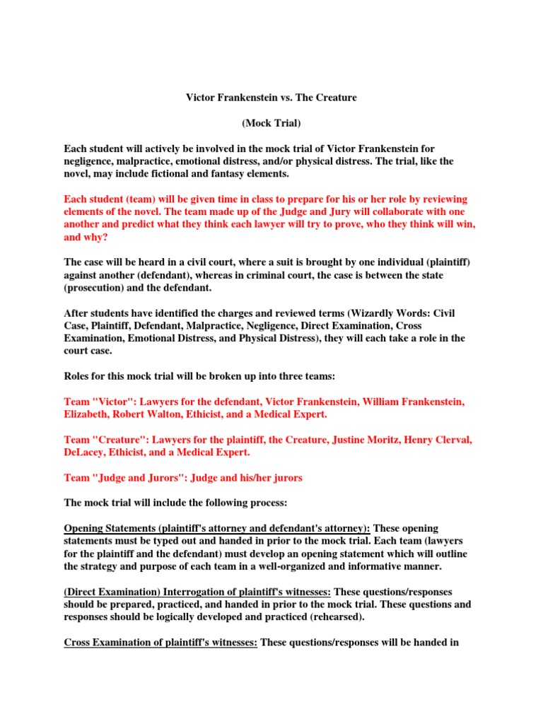 Mock Trial  PDF  Witness  Cross Examination