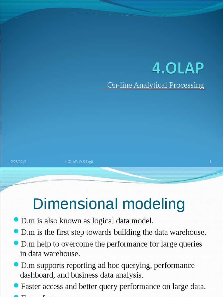 OLAP Dimensional Modeling Techniques | PDF | Library Science | Online ...