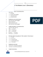 Technical English Test Masters Level 1 (Elementary) Unit Tests Unit 2