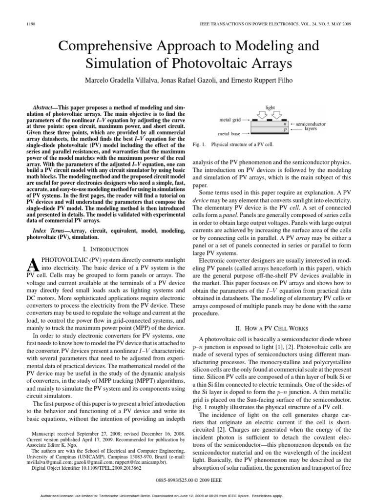 Comprehensive Approach | PDF | Photovoltaics | Photovoltaic System