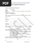 Surat Perjanjian Penyelesaian Pembayaran