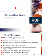 Laws and The Legal System and Types of Laws