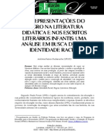 As Representações Do Negro Na Lit Didática e Nos Escritos Lit Infantis