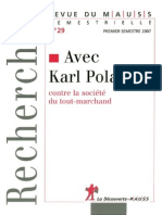 Caille, Alain - Avec Karl Polanyi