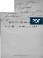Sadismul Adevărului - Sașa Pană, 1932
