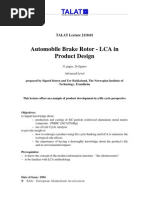Download TALAT Lecture 211001  Automobile brake rotor - LCA in product design by CORE Materials SN21294026 doc pdf