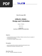 Download TALAT Lecture 4703 Design and Calculation of Adhesive Joints by CORE Materials SN21294458 doc pdf