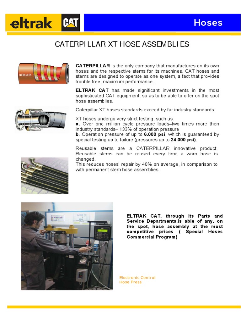 Hoses Caterpillar XT Hose Assemblies PDF