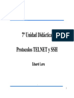 Internet - Ud7 - Telnet - SSH