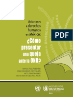 Cómo presentar una queja ante la ONU por violaciones a DDHH en México