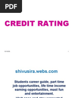 Download Credit Rating by shivakumar N SN21296047 doc pdf