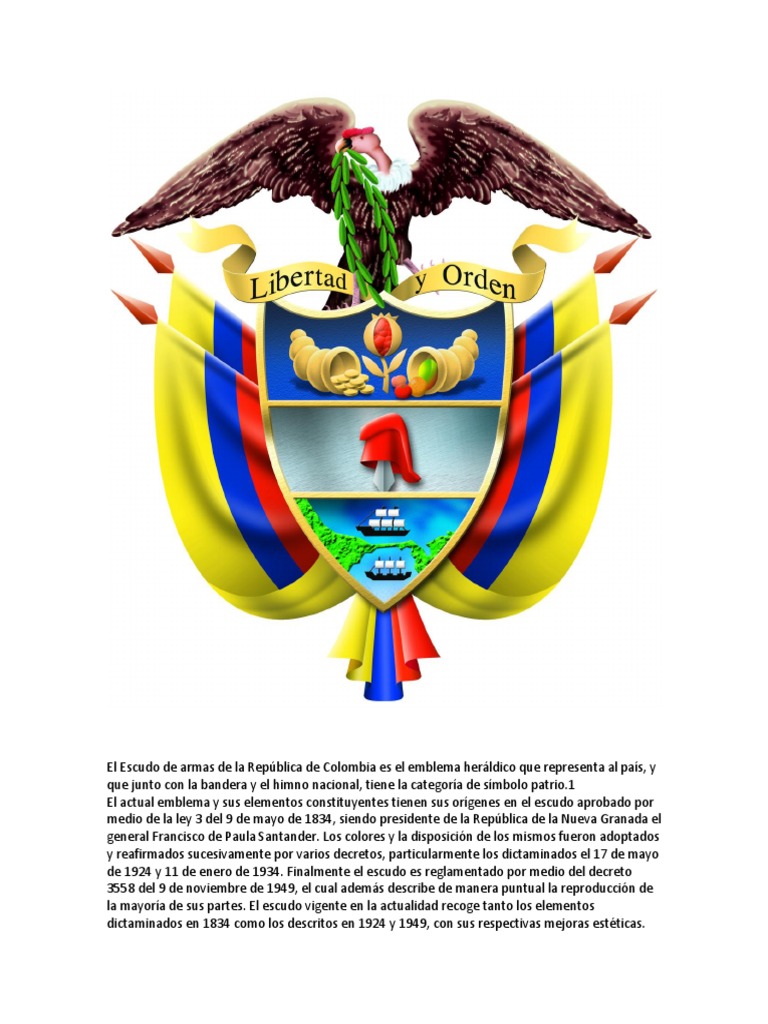 Escudo de Colombia Heráldica Símbolos