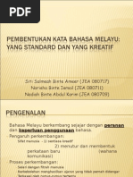Download Pembentukan Kata Bahasa Melayu Yang Standard Dan Yang Kreatif - a 7909 by hafizoro SN21296690 doc pdf