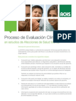 Proceso de Evaluacion Clinica