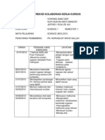 Borang Rekod Kolaborasi Kerja Kursus