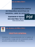 Practica #4 - Compresion Simple de Pequeñas Muestras de Madera