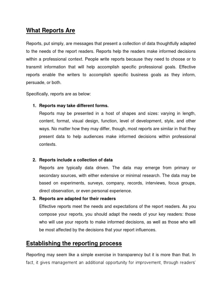 Understanding Report Writing Essentials | PDF | Citation | Thesis